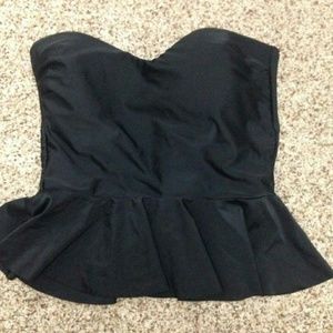 ANN TAYLOR LOFT BLACK BATHING SUIT TOP